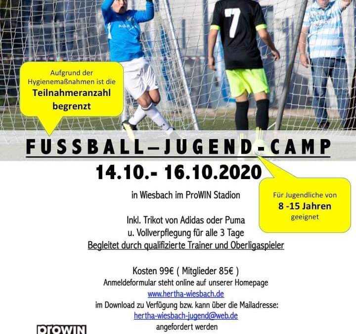 Fussball-Jugend-Camp 14.10.- 16.10.2020